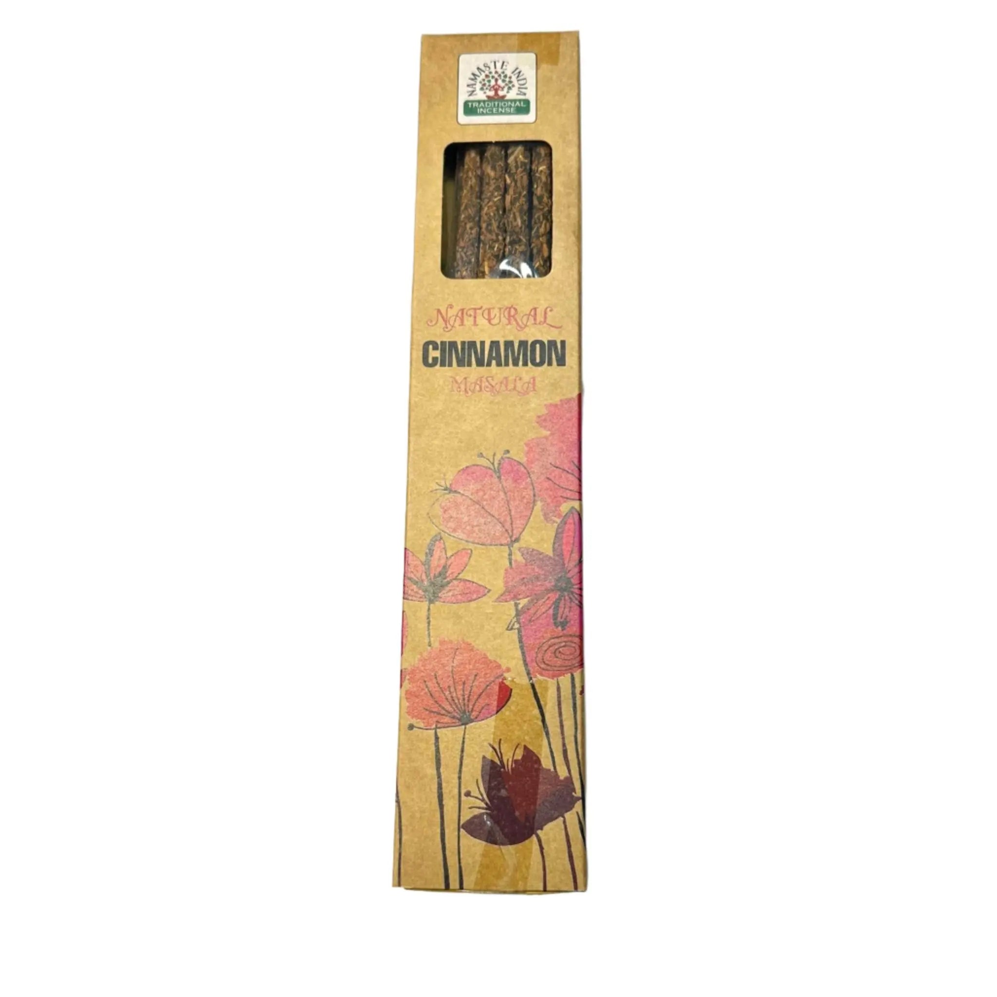 Natural Cinnamon - Masala Incense Stick - Namaste India | Incense Sticks | Wiccan Center