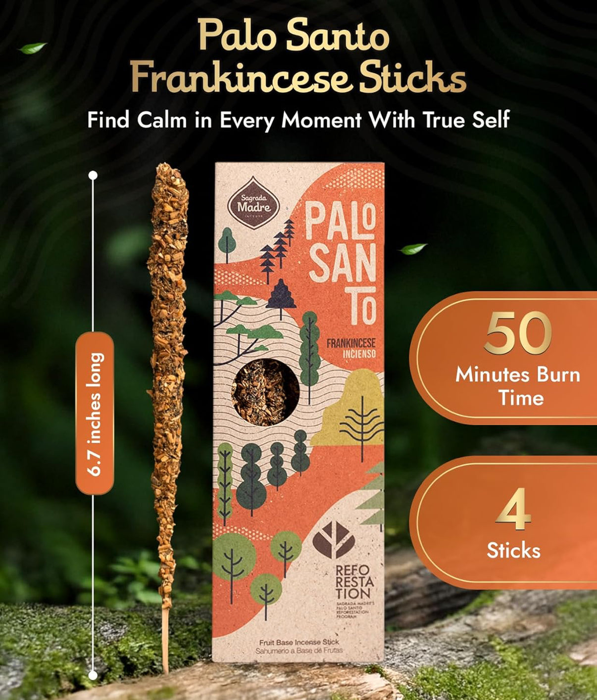 Frankincense Palo Santo Incense | Incense | Wiccan Center