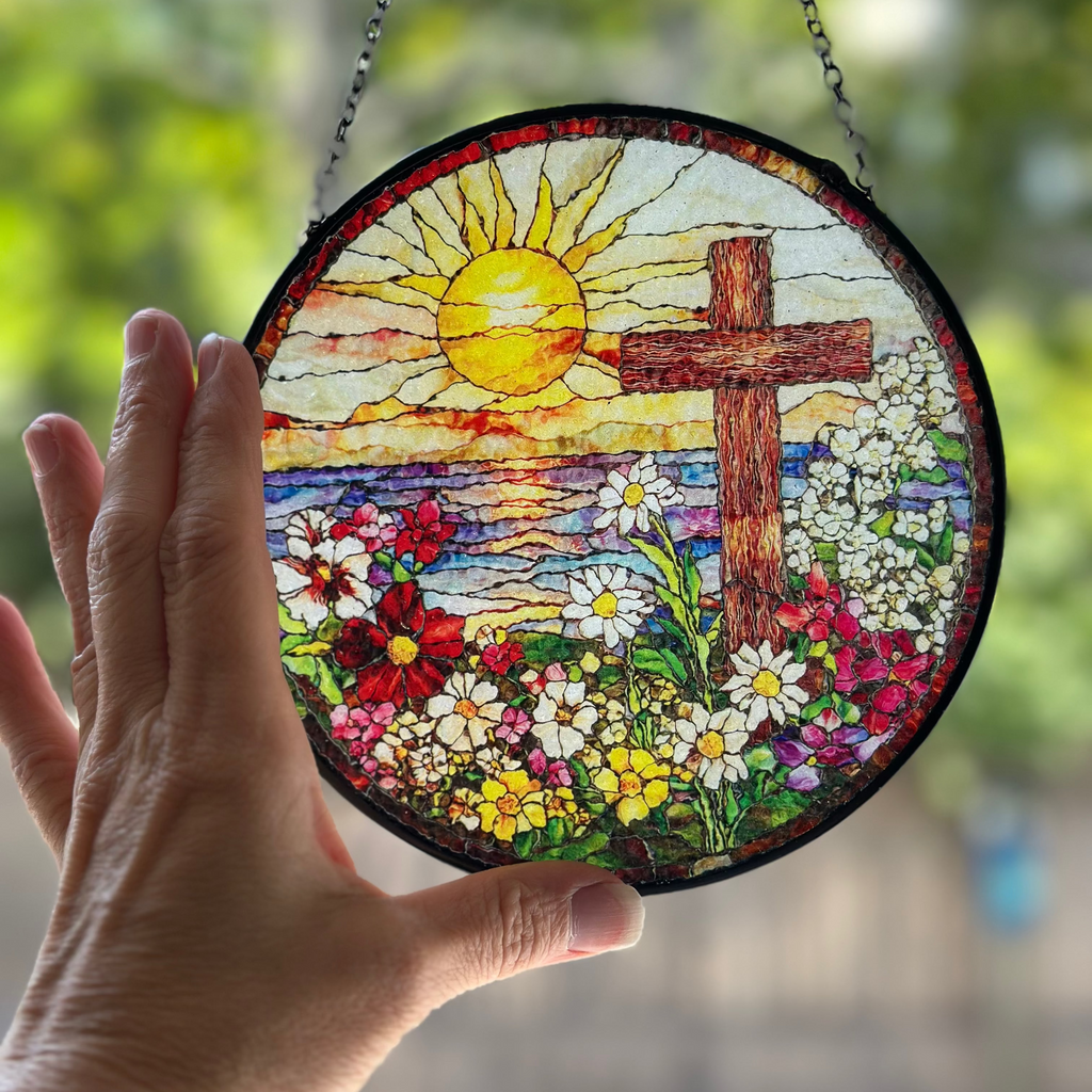 Springtime Cross Suncatcher | Gifts | Wiccan Center