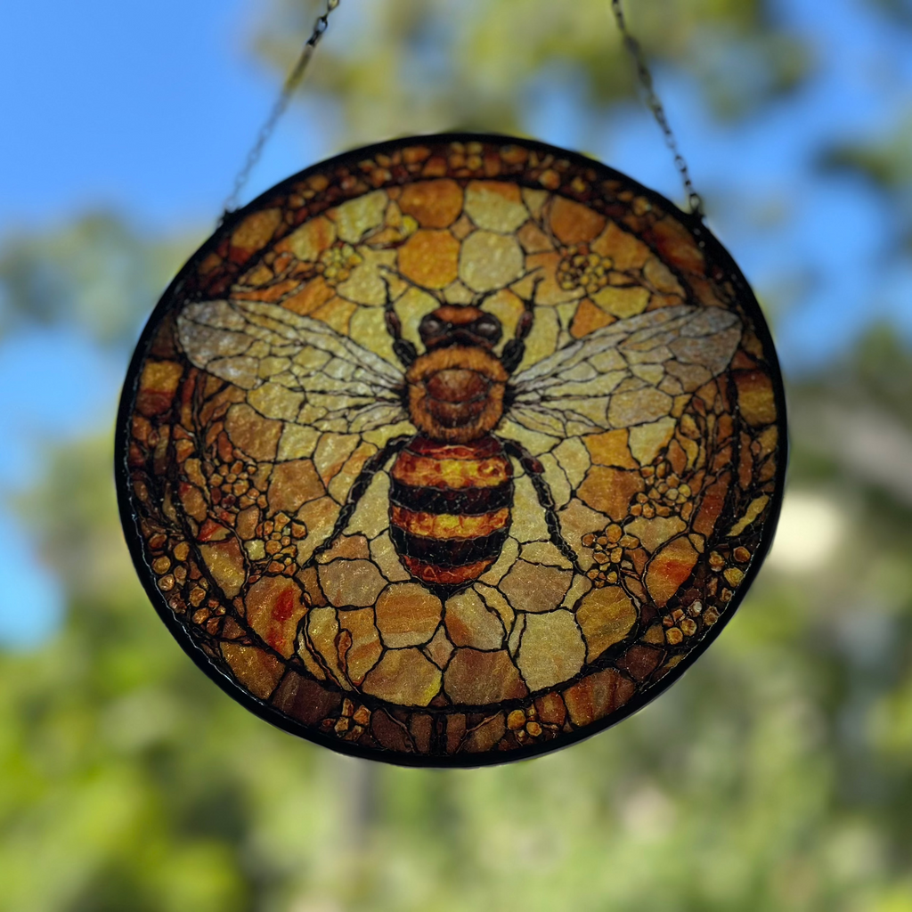 Golden Bee Suncatcher | Gifts | Wiccan Center