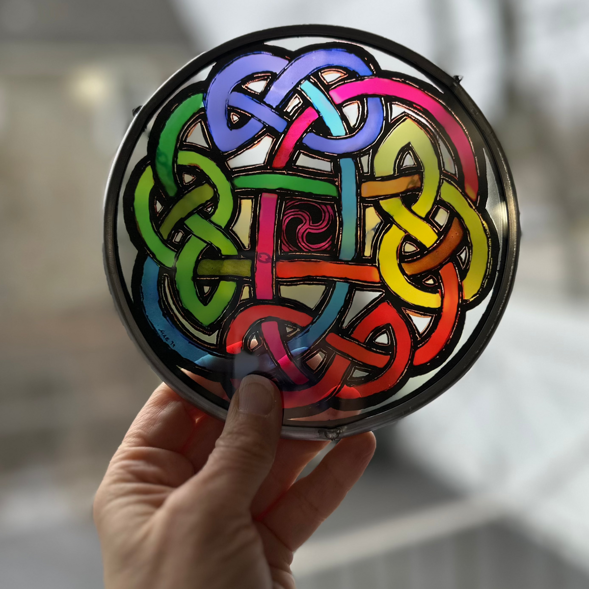 Celtic Eternal Knot Stained Glass | Gifts | Wiccan Center