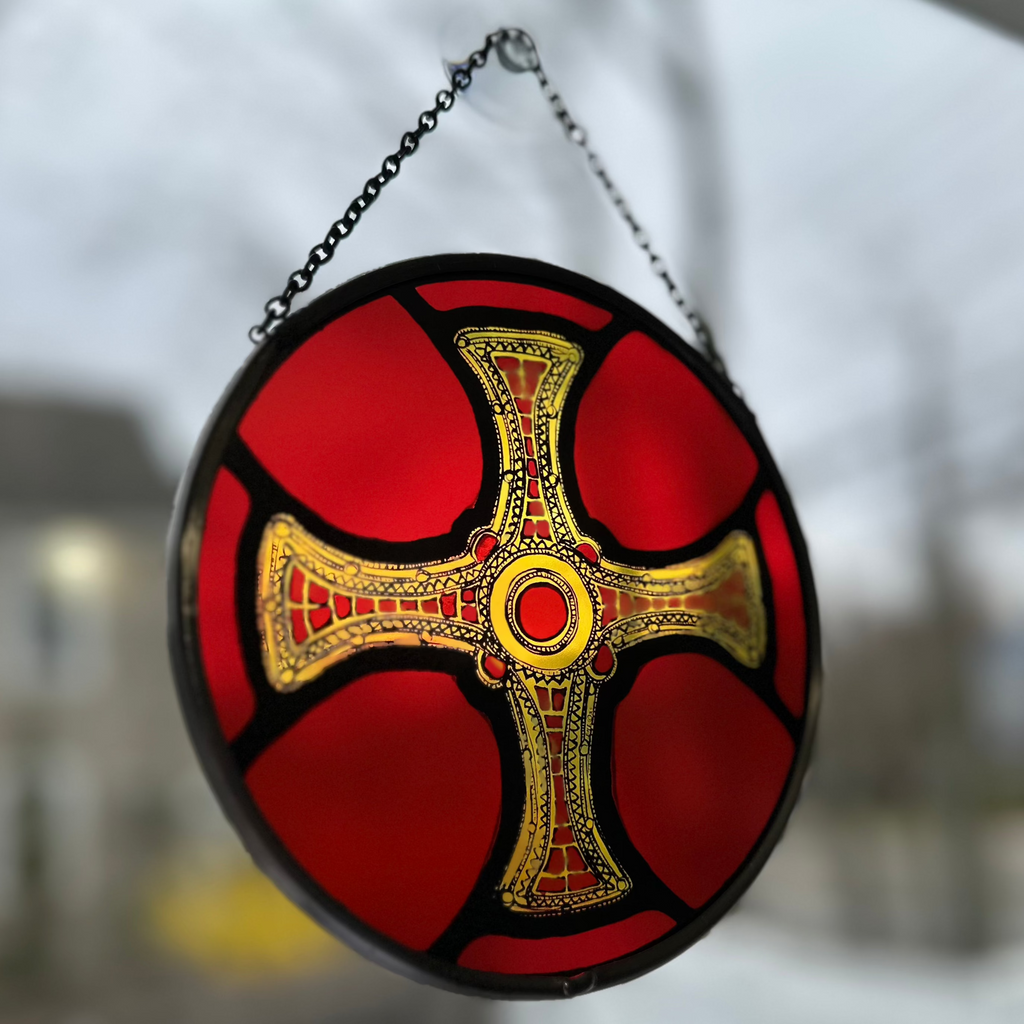Saint Cuthbert's Cross Suncatcher | Gifts | Wiccan Center