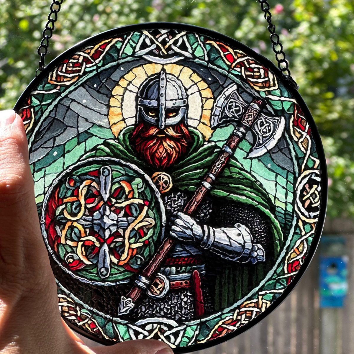 Viking Warrior Suncatcher | Gifts | Wiccan Center