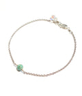 Turquoise Gemstone Bracelet with Swarovski Clasp