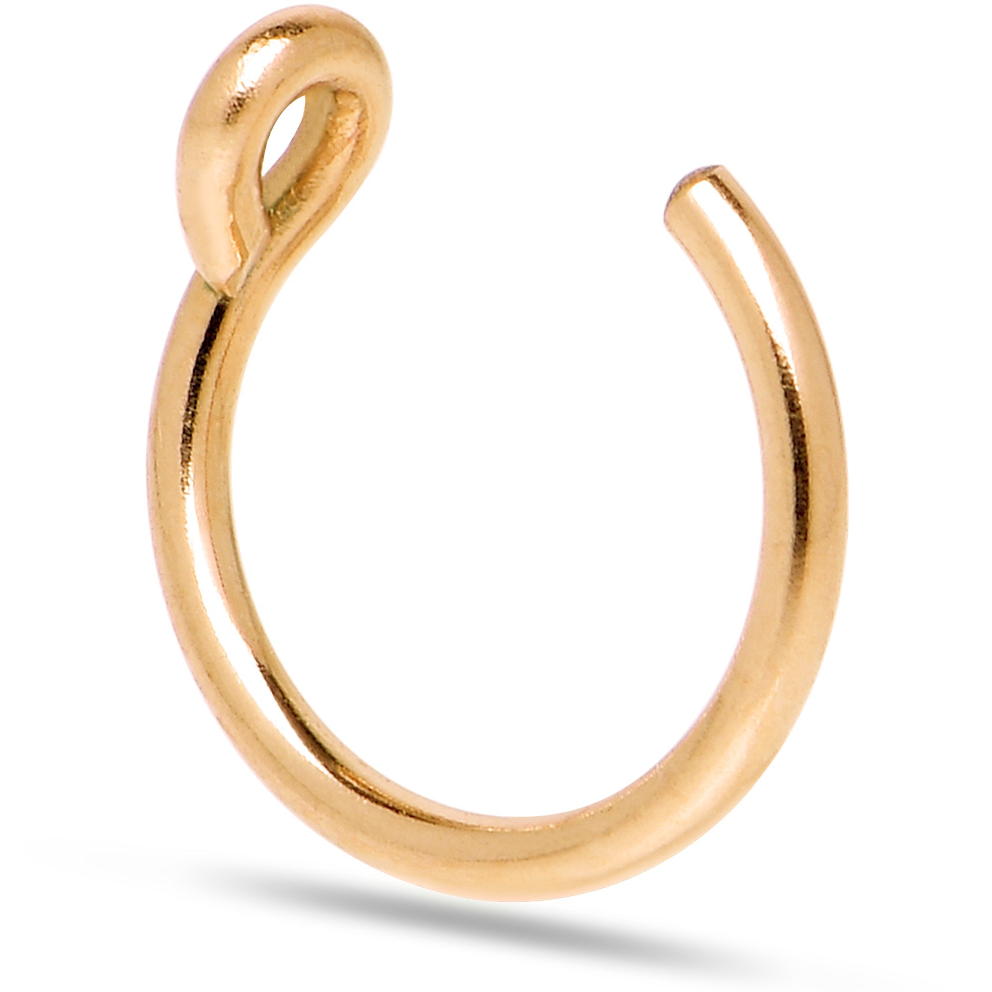 3 Pack 14k Gold Filled and 925 Silver Fake Nose Rings | NOSE HOOP | Wiccan Center