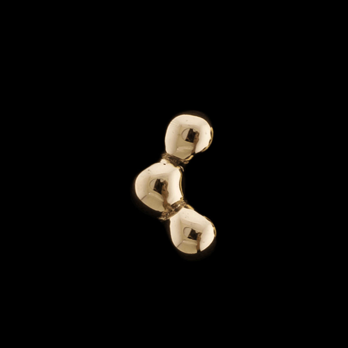 Triplu - 14KT Gold Threadless End | Threadless End | Wiccan Center
