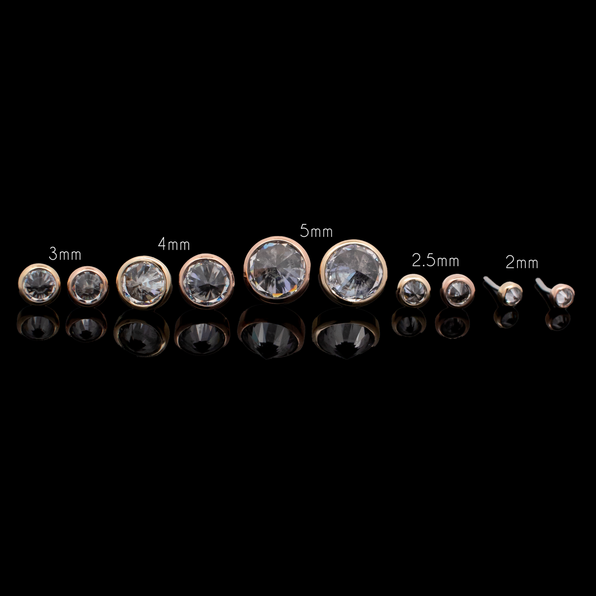 Valen - 14kt Gold Threadless End | Body Jewelry | Wiccan Center