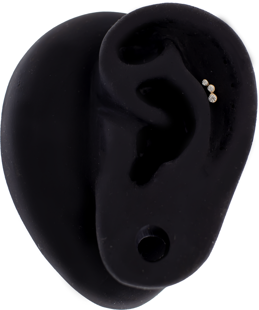 TrioLume - 14KT Gold Threadless End | Threadless End | Wiccan Center