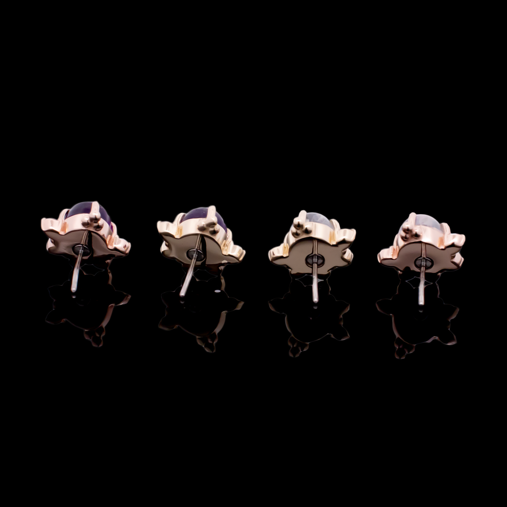 Lunara - 14kt Gold Threadless End | Body Jewelry | Wiccan Center