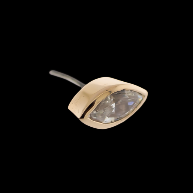 Velora - 14KT Gold Threadless End | Body Jewelry | Wiccan Center