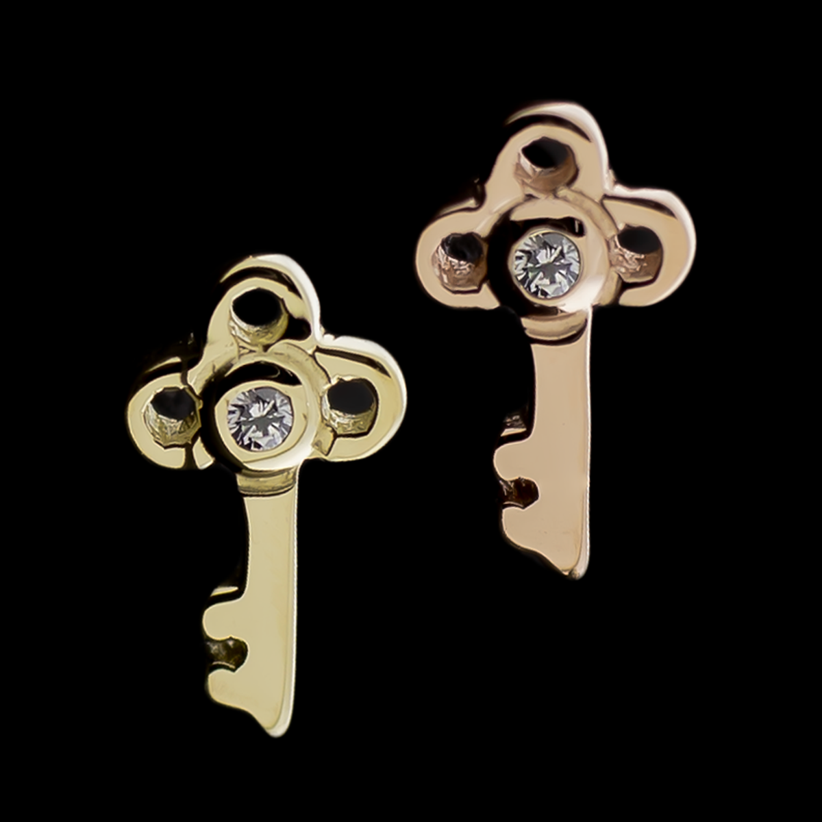 Keyluxe 14KT Gold Threadless End | Vintage Key Design | Threadless End | Wiccan Center