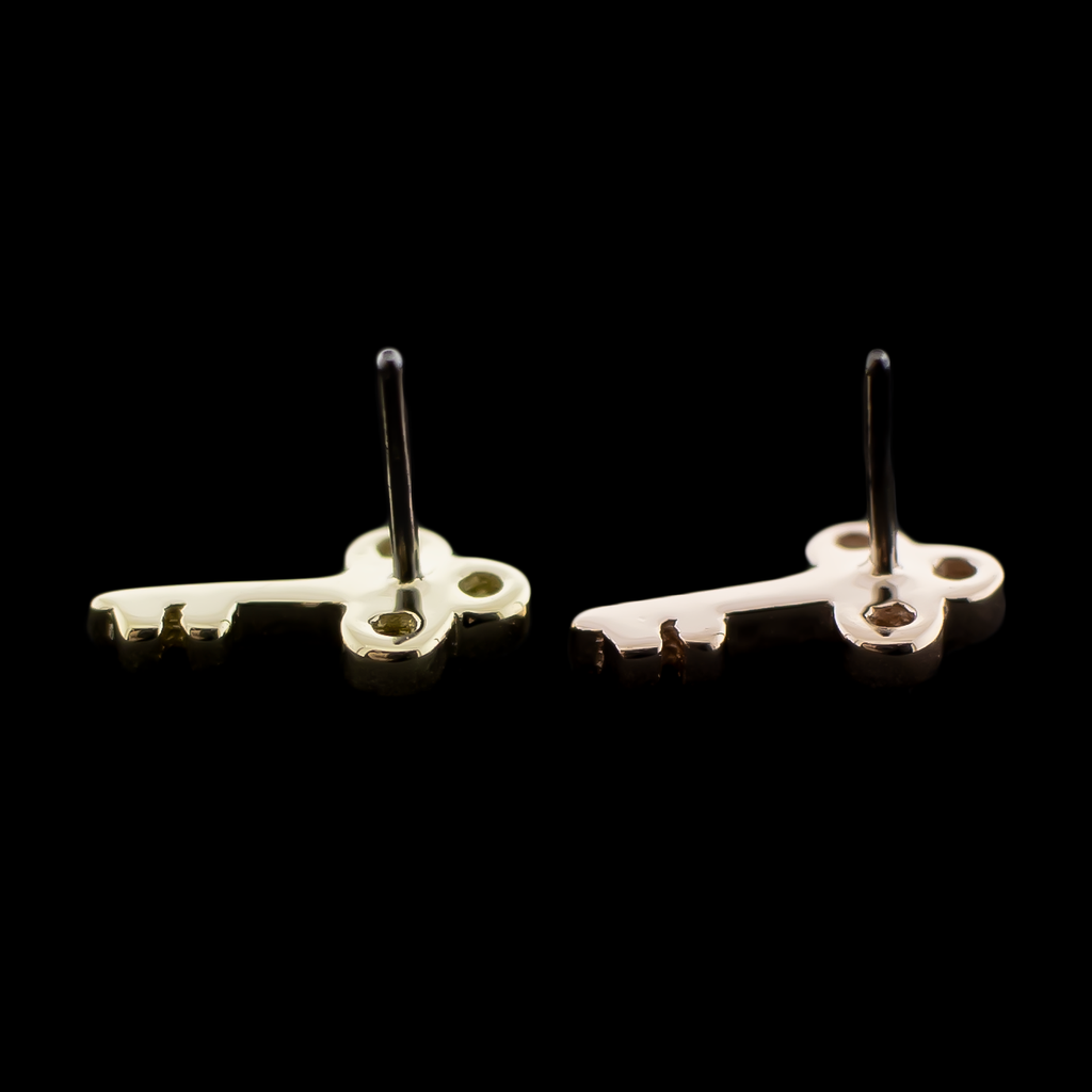 Keyluxe 14KT Gold Threadless End | Vintage Key Design | Threadless End | Wiccan Center