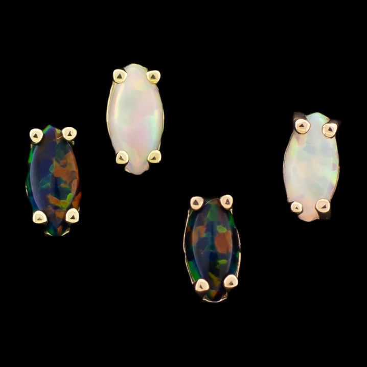 Noelle - 14Kt Gold Threadless End | Body Jewelry | Wiccan Center