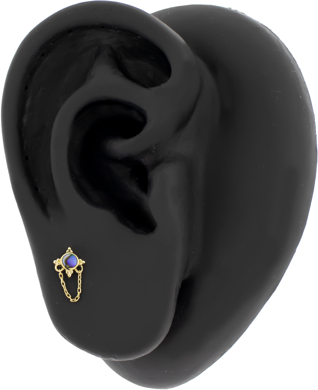 Opulenza- 14KT Gold Threadless End | Body Jewelry | Wiccan Center