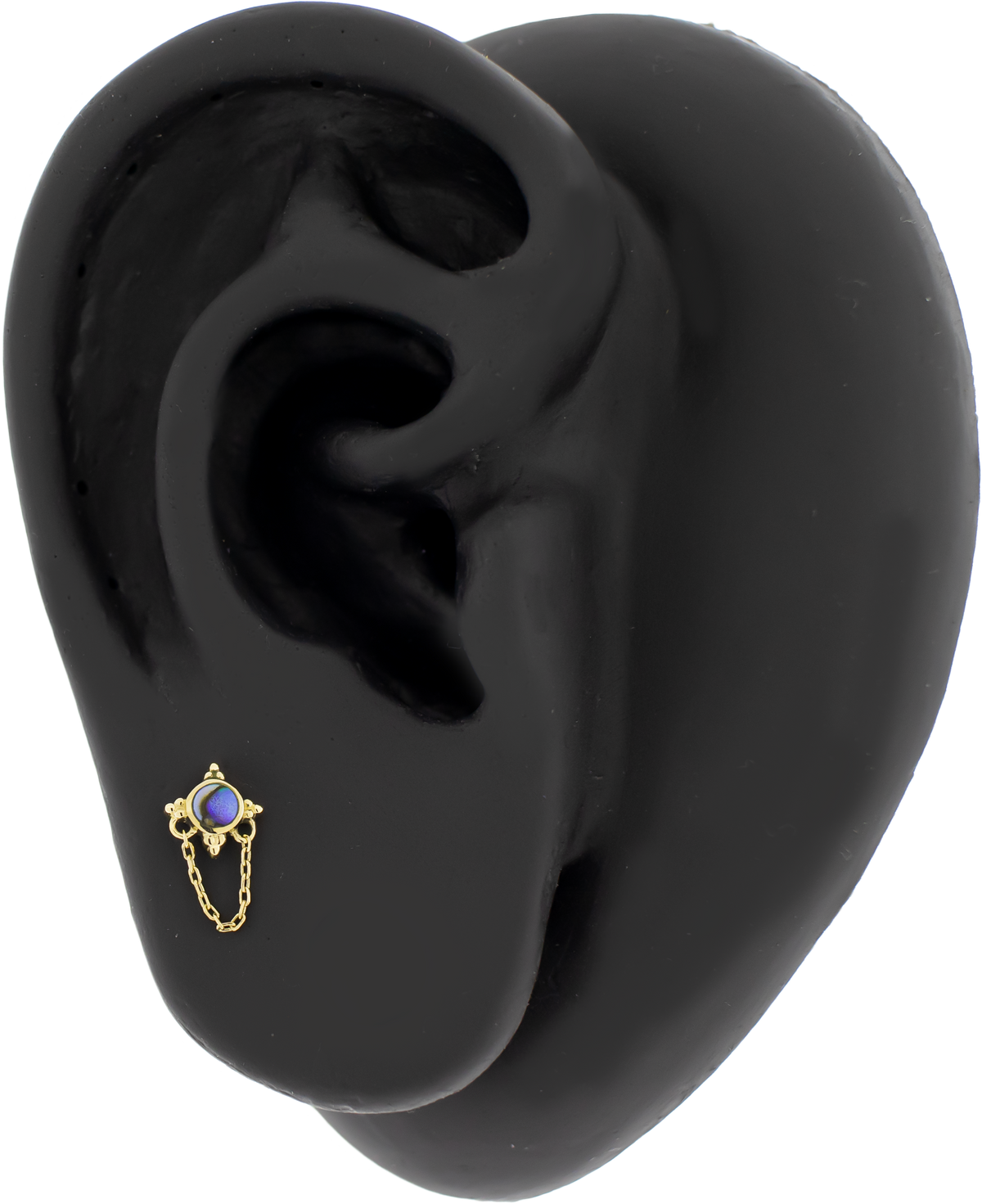 Opulenza- 14KT Gold Threadless End | Body Jewelry | Wiccan Center