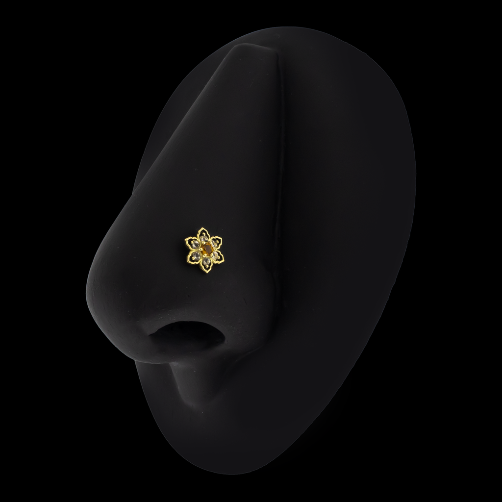 Lily - 18kt Gold Threadless End | Body Jewelry | Wiccan Center