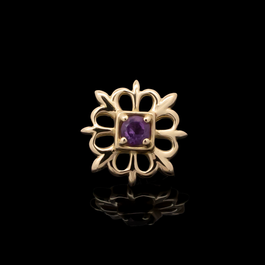 Olivia - 18kt Gold Threadless End | Body Jewelry | Wiccan Center