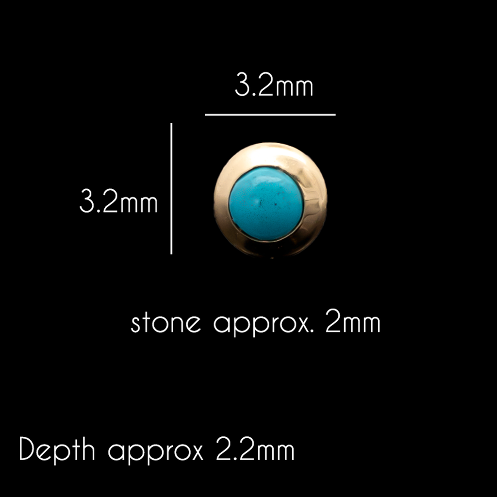 Indie - 18kt Gold Threadless End | Body Jewelry | Wiccan Center