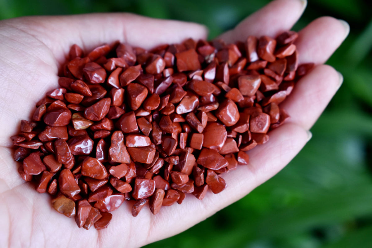 Red Jasper Crystal Chips. | gemstone chips | Wiccan Center