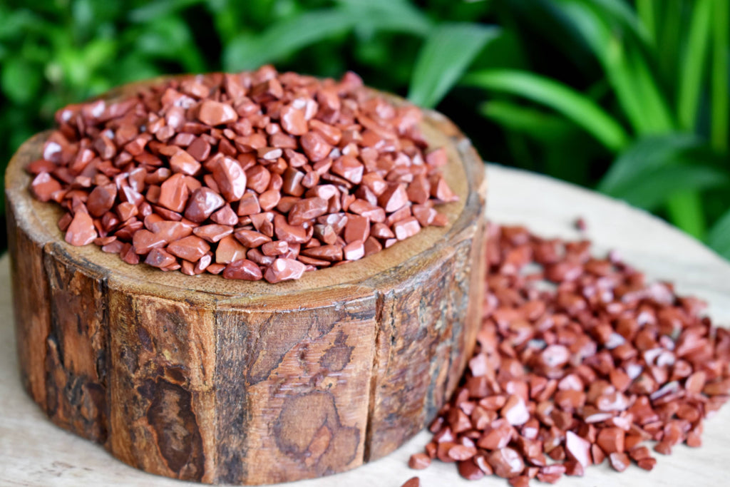 Red Jasper Crystal Chips. | gemstone chips | Wiccan Center