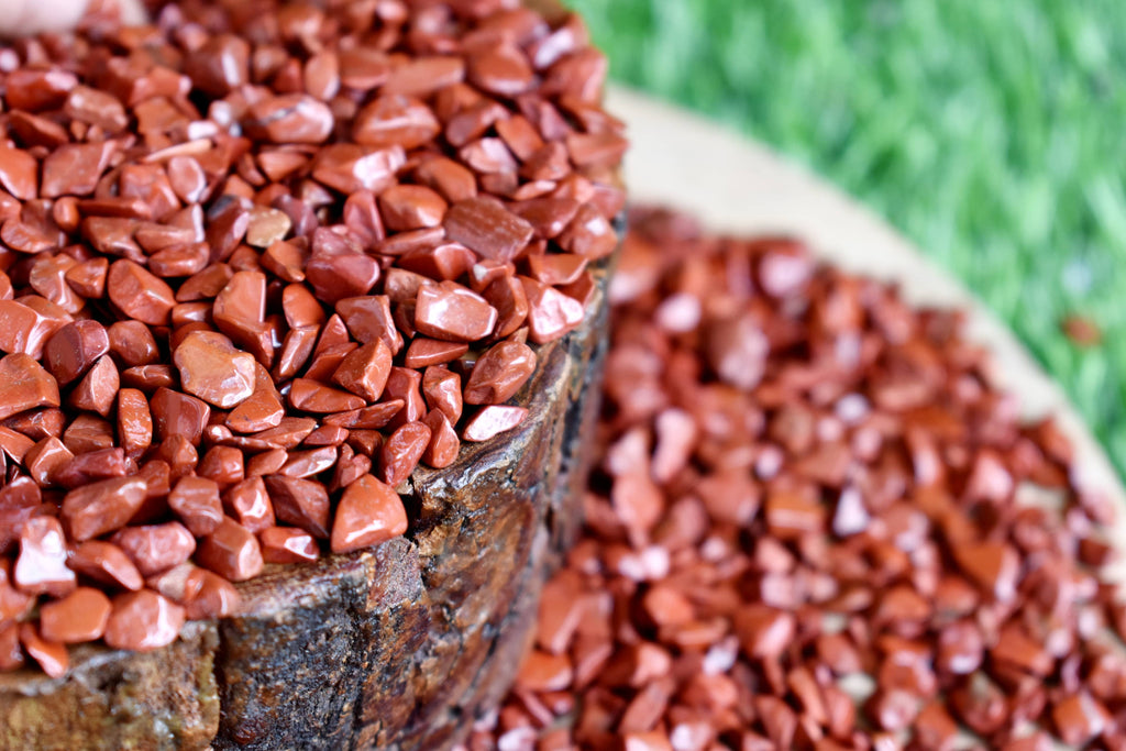 Red Jasper Crystal Chips. | gemstone chips | Wiccan Center