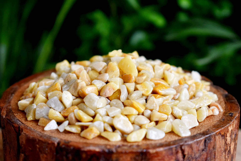 Raw Yellow Aventurine Crystal Chips. | gemstone chips | Wiccan Center