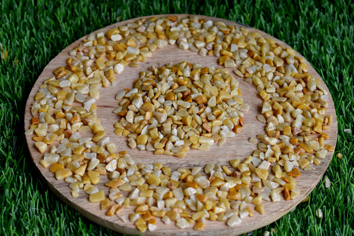 Raw Yellow Aventurine Crystal Chips. | gemstone chips | Wiccan Center