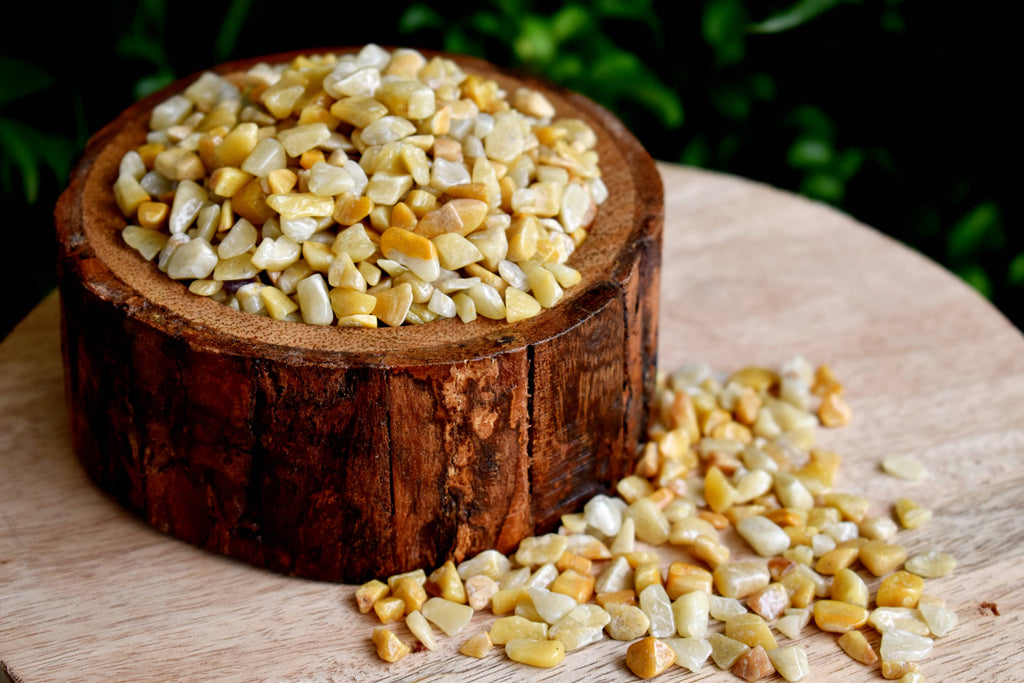 Raw Yellow Aventurine Crystal Chips. | gemstone chips | Wiccan Center