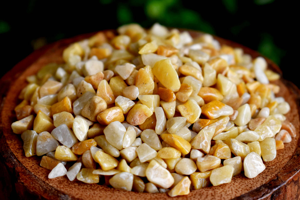 Raw Yellow Aventurine Crystal Chips. | gemstone chips | Wiccan Center