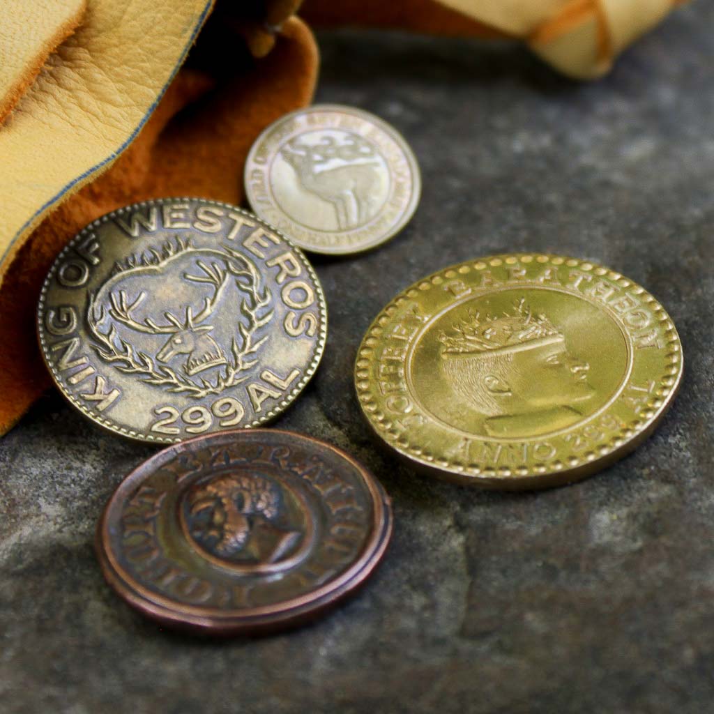 House Baratheon Set of Four Coins | Artwork | Wiccan Center