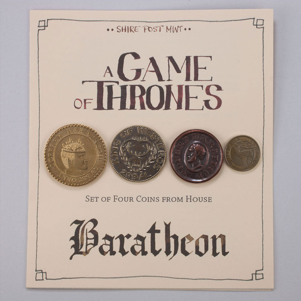 House Baratheon Set of Four Coins | Artwork | Wiccan Center