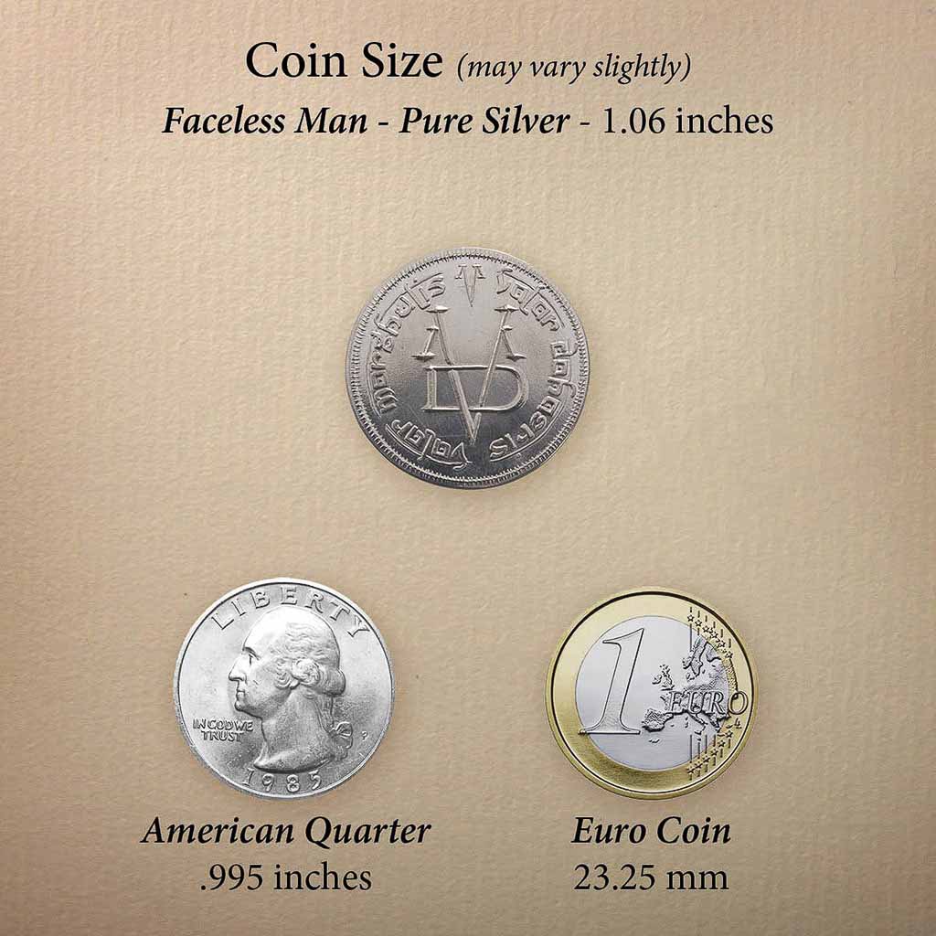 Pure Silver Coin of the Faceless Man