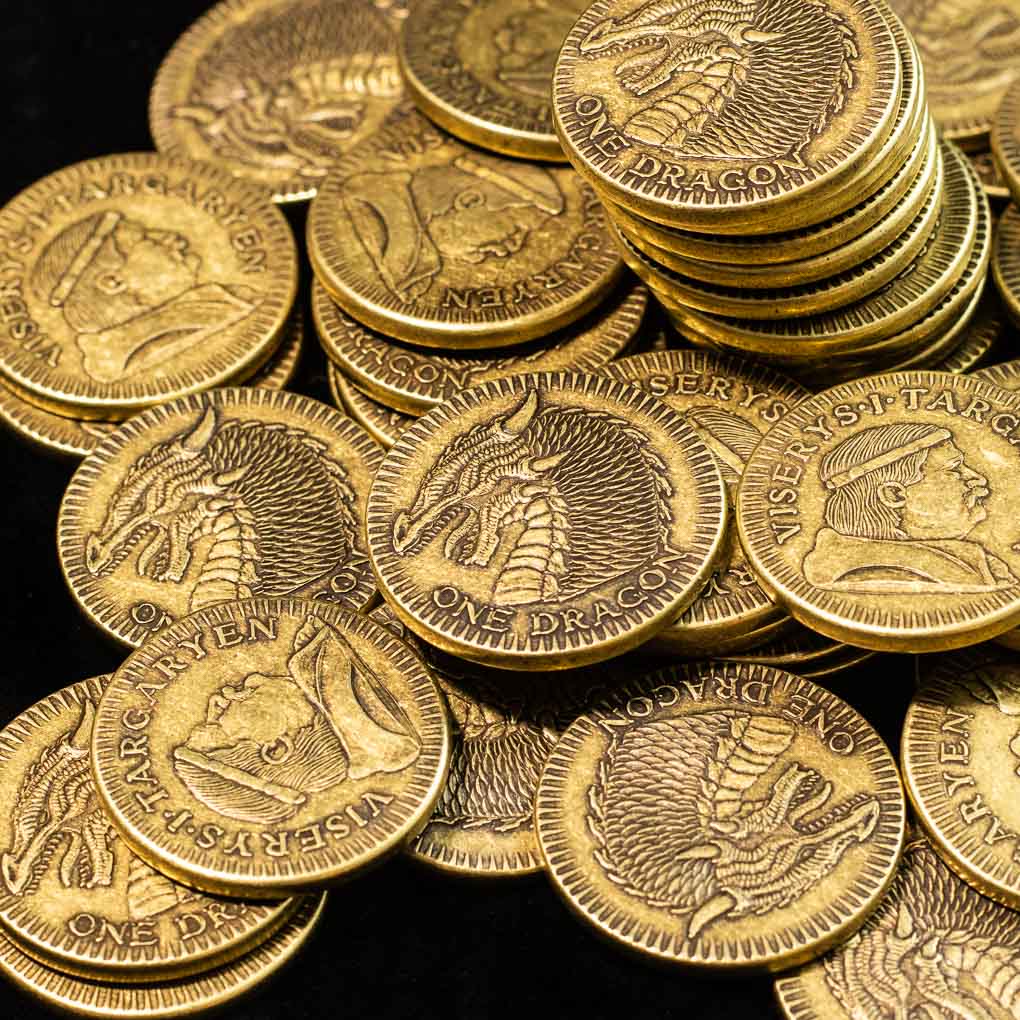 Viserys I Targaryen Golden Dragon in solid brass | Artwork | Wiccan Center
