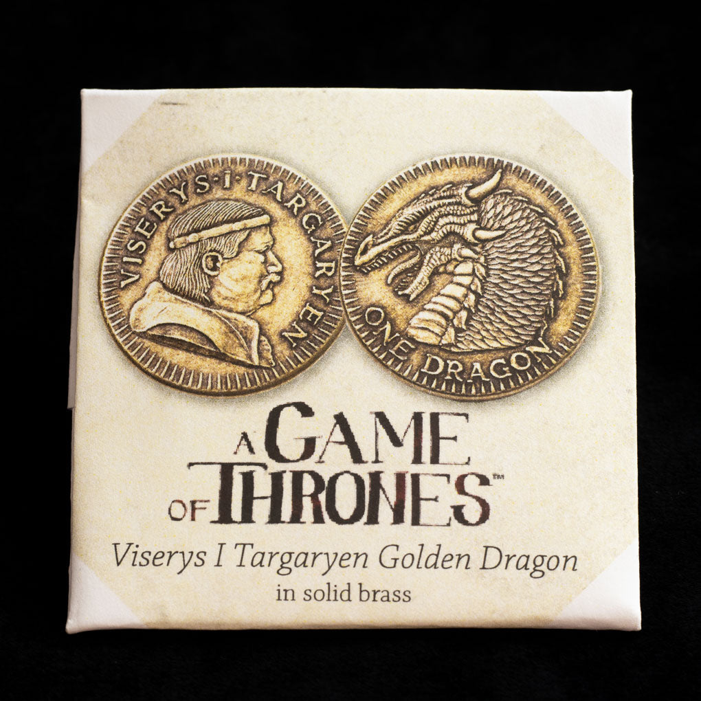 Viserys I Targaryen Golden Dragon in solid brass | Artwork | Wiccan Center