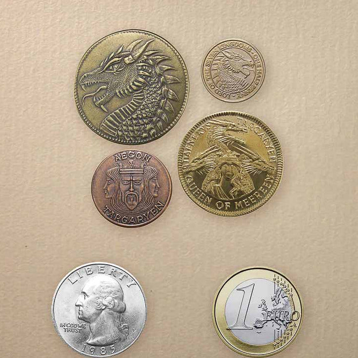 House Targaryen Set of Four Coins | Artwork | Wiccan Center
