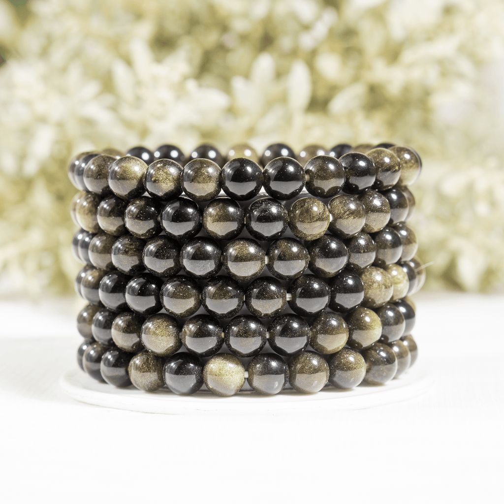 Golden Obsidian Bracelet (Trauma and Releases Imbalances, Negative Energies) | Bracelets | Wiccan Center