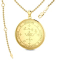 Sigil of the Archangel Michael Solid Gold Pendant GPD2818