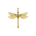 Lovely Spiritual Chakra Dragonfly Pendant in 14K Yellow Gold GPD4214 from Butterfly Collection