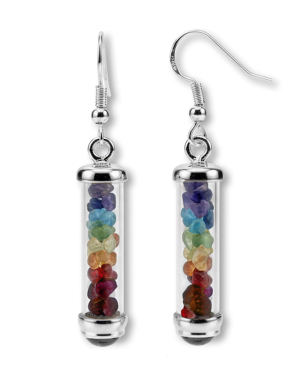 7 Colors Earrings for Chakra Energy, Balance & Wellbeing | Gem Power | Wiccan Center