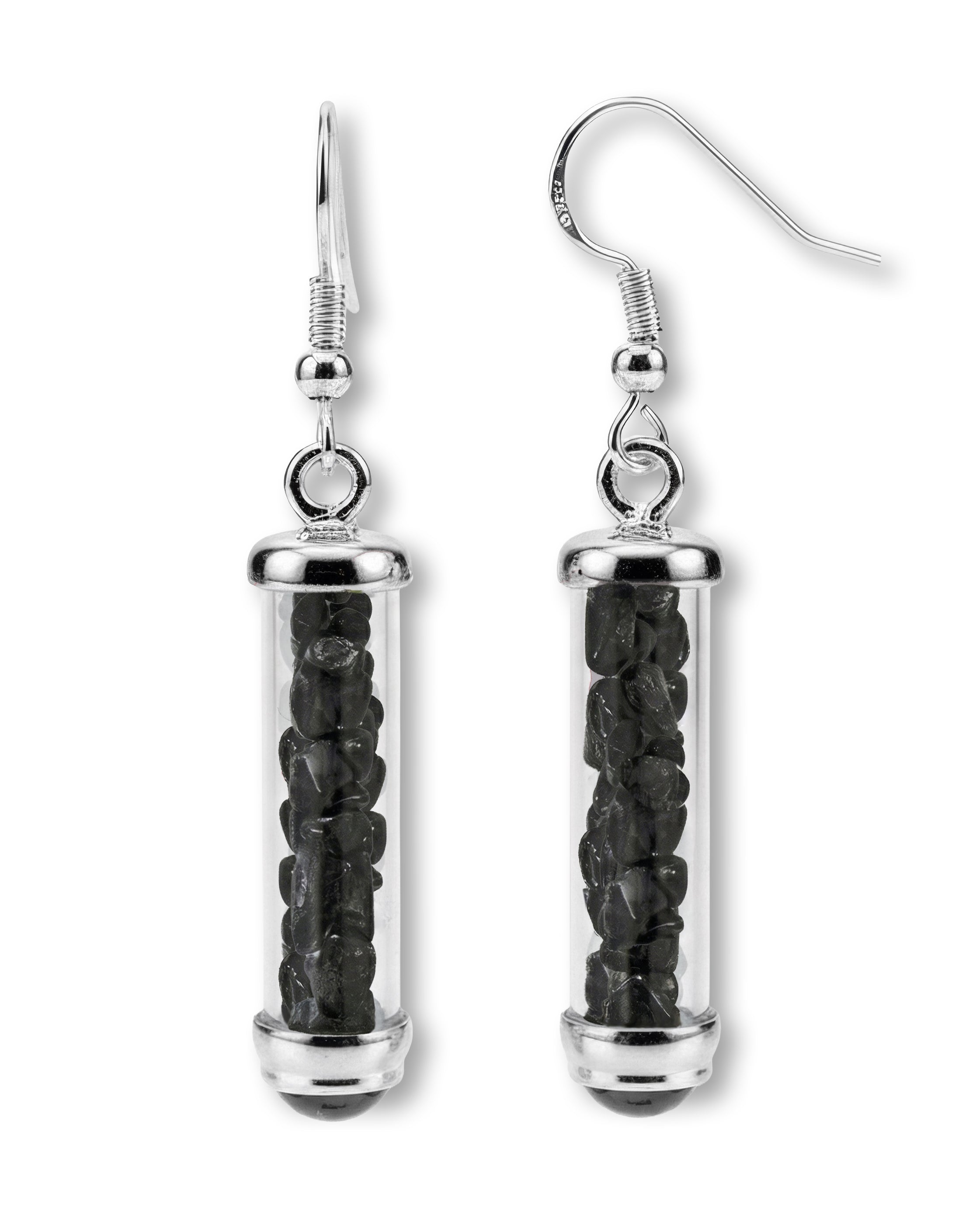 Black Tourmaline Earrings for Protection, Grounding & Clearing Energy | Gem Power | Wiccan Center