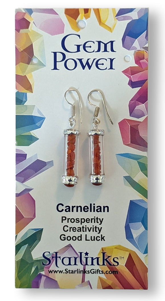 Carnelian Earrings for Prosperity,Creativity & Good Luck | Gem Power | Wiccan Center
