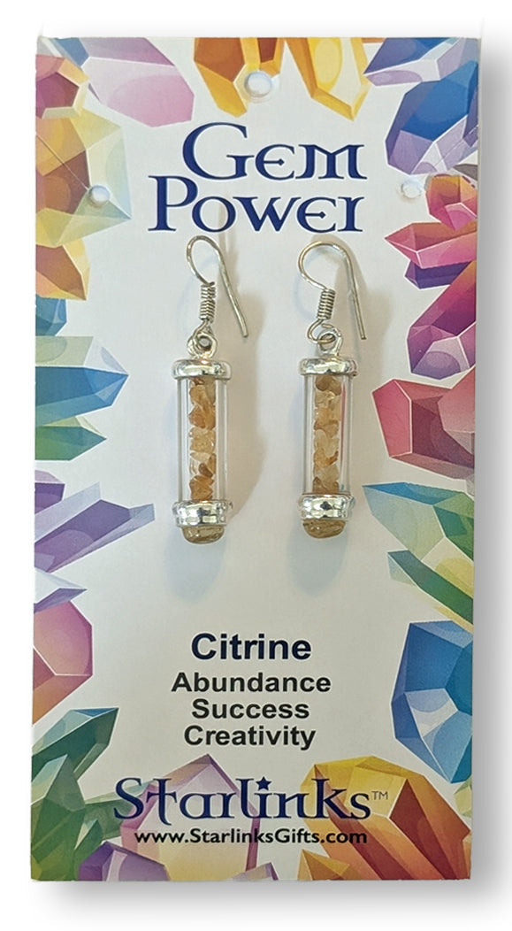 Citrine Earrings for Abundance, Success & Creativity | Gem Power | Wiccan Center
