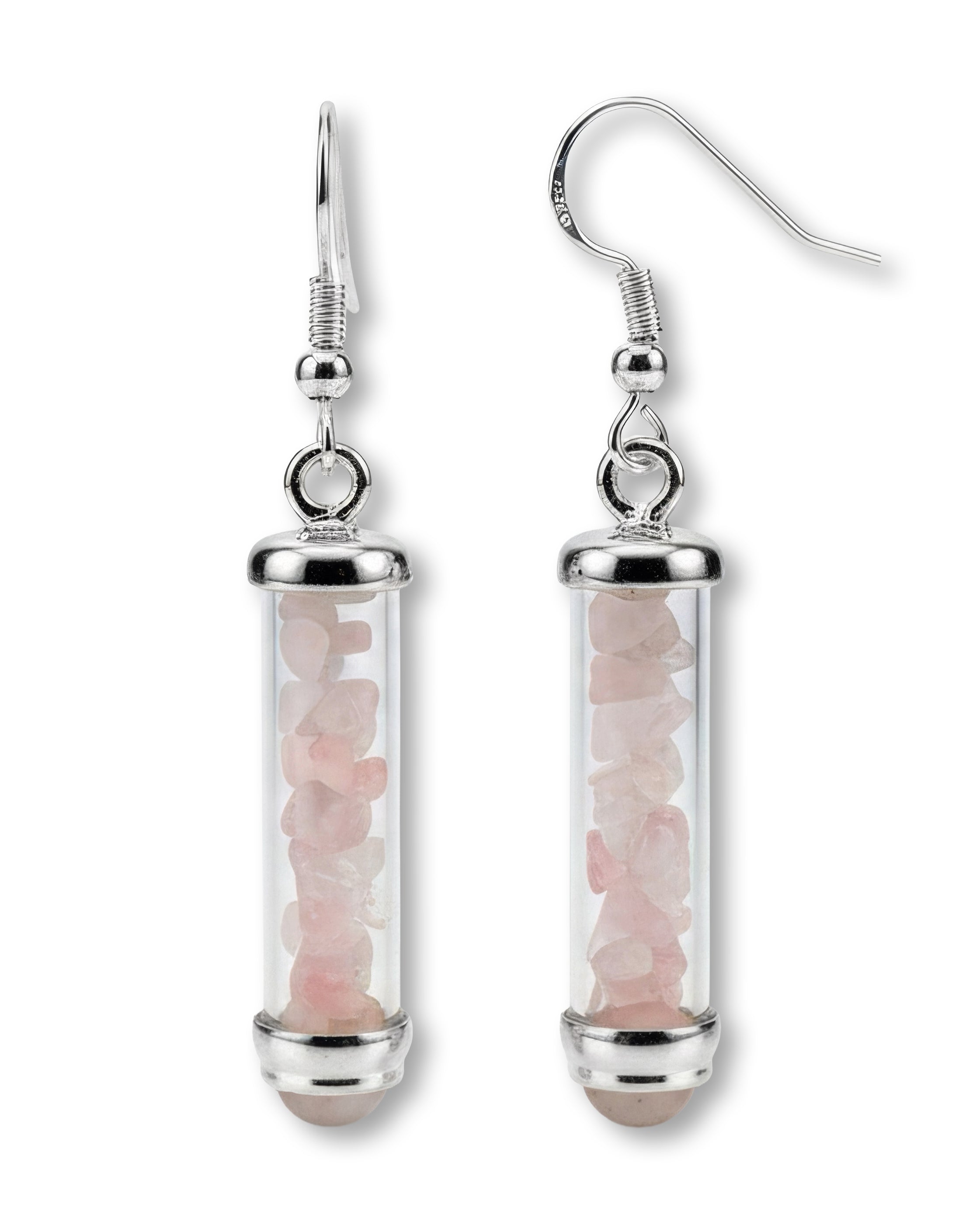 Rose Quartz Earrings for Love, Creativity & Emotional Healing | Gem Power | Wiccan Center