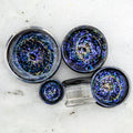 Double Flare Glass Plug- Galaxy Dichro Blue and Pink | Body Jewelry | Wiccan Center