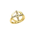 Saint Brigids Cross 14K Gold Ring GRI2293