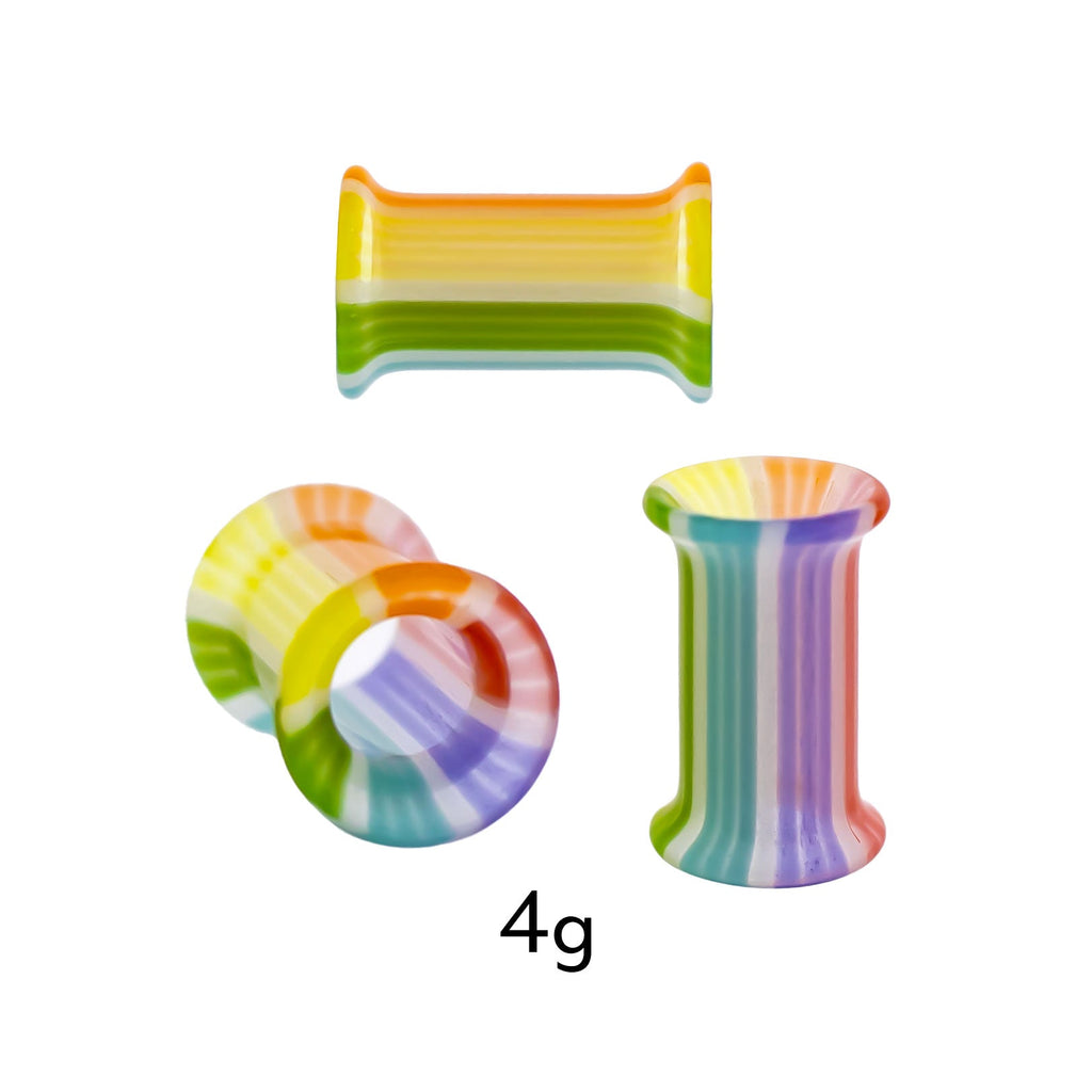 Pair Double Flare Rainbow Bright Tunnels | | Wiccan Center
