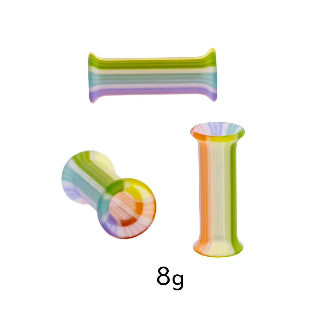 Pair Double Flare Rainbow Bright Tunnels | | Wiccan Center