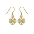 Celtic Knotwork Solid Gold Earrings GTE462