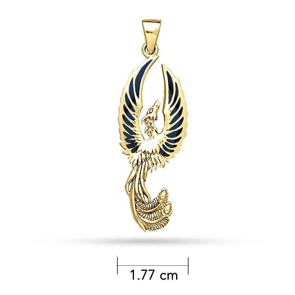 Phoenix Gold Pendant With Stone GTP2838