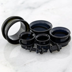 Pair Black Single Flare Tunnels | | Wiccan Center